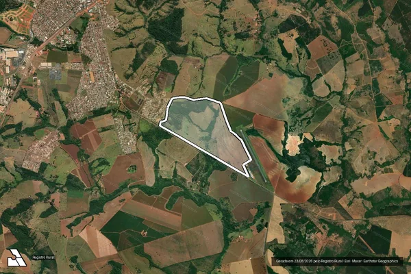 Imagem de satélite de Fazenda Santo Antônio do Ouvidor, lugar denominado Angazeiro ou Ingazeiro - Parte 1 em Catalão - GO