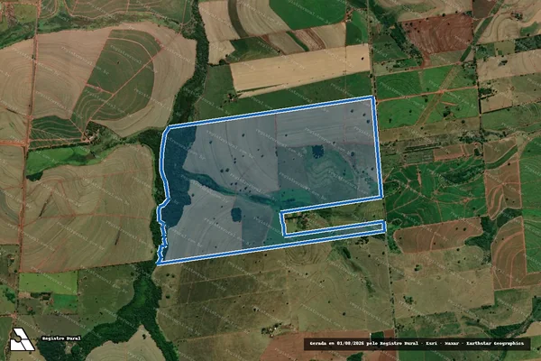 Imagem de satélite de Fazenda São Roque - PARTE 1 em Andradina - SP