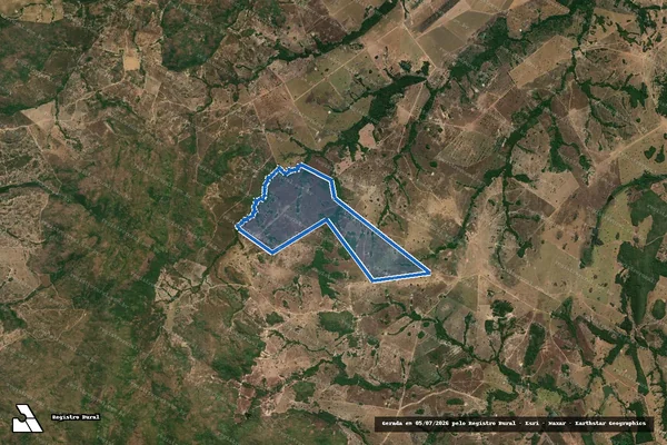 Imagem de satélite de FAZENDA SERRA BRANCA - BOA VISTA em Itapirapuã - GO