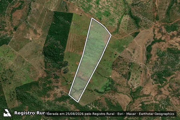 Imagem de satélite de FAZENDA CATORZE DE MARÇO - PARTE 2 em Lajeado Novo - MA
