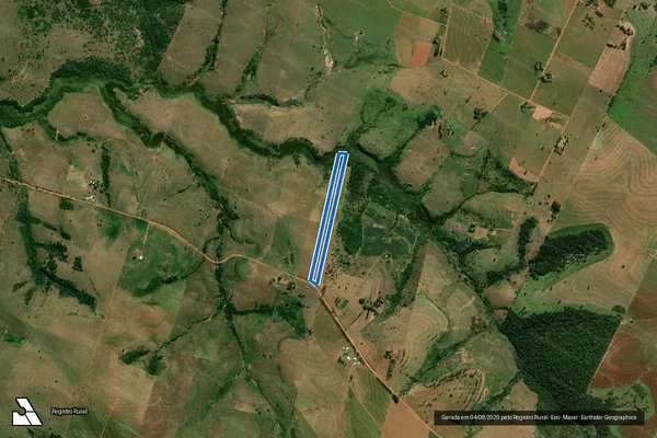 Imagem de satélite de Fazenda Santa Rita  - Fazenda Santa Rita ? Gleba E em Marabá Paulista - SP