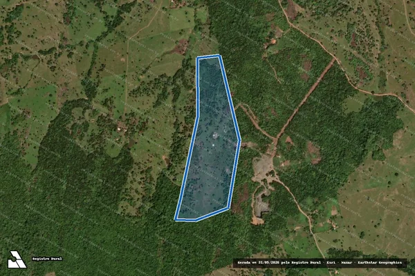 Imagem de satélite de FAZENDA UNIÃO-LT 126 PARTE ? PARTE DESMEMBRADA - PARTE DESM. em Aragominas - TO