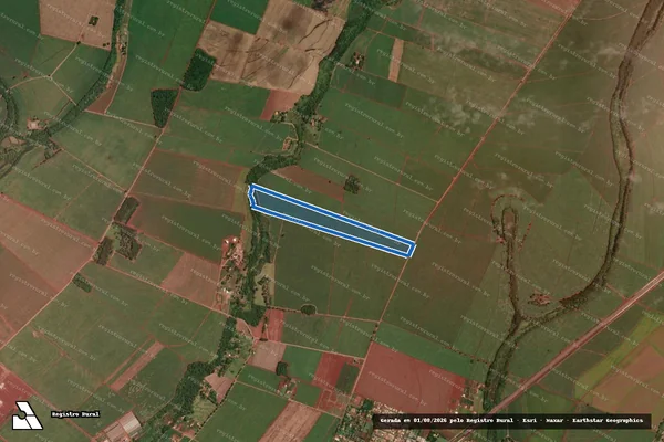 Imagem de satélite de Sítio Maranata - PARCELA 01 em Tarumã - SP