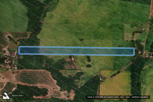 Imagem de satélite de LOTE DE TERRAS ?A?/B - Parcela Única em Rio Branco do Ivaí - PR