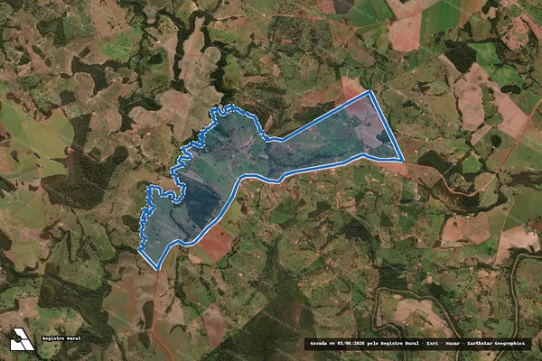 Imagem de satélite de Projeto de Assentamento Nova Esperança - Projeto de Assentamento Nova Esperança - Gleba 01 em Doverlândia - GO