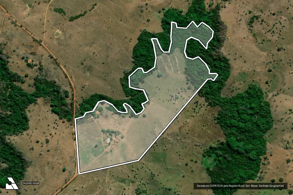 Imagem de satélite de FAZENDA ANA PAULA, PARTE REMANESCENTE DOS LOTES Nºs 09 e 61-C, GLEBA VALE DAS CUNHAS, LOTº. SAVANA II, - Gleba 02 em Colinas do Tocantins - TO