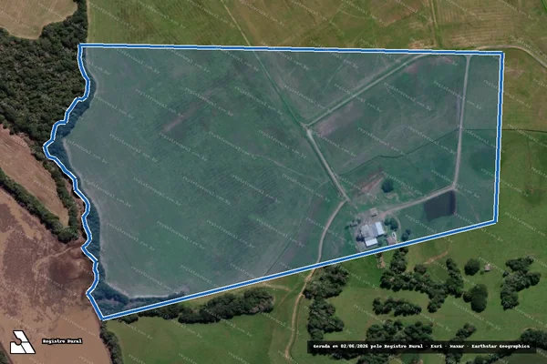 Imagem de satélite de Granja Divinéia - Granja Divinéia ? Gleba 01 em Vale Verde - RS