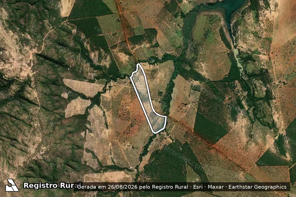 Imagem de satélite de Fazenda Saco Bom - FAZENDA SACO BOM - PARCELA 02 em Morada Nova de Minas - MG