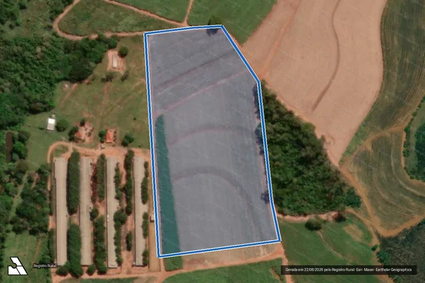 Imagem de satélite de Sitio São Francisco Área 2 - Parte 1 em Santa Adélia - SP
