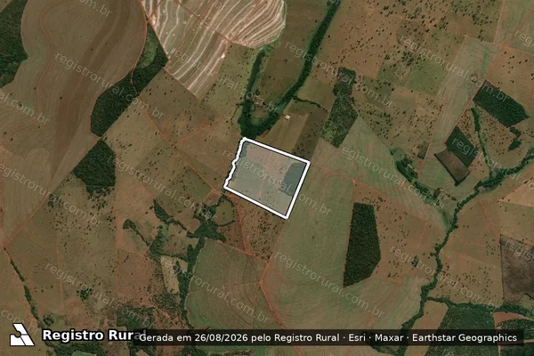 Imagem de satélite de FAZENDA PEROBAS - ONÇA - Parcela 1 em Campina Verde - MG