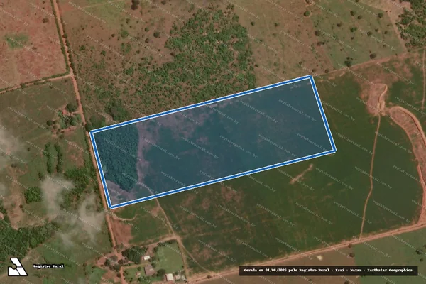 Imagem de satélite de FAZENDA BOM PRINCIPIO - Gleba   A em Vila Rica - MT