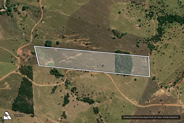 Imagem de satélite de FAZENDA CORRENTE - Parte 1 em Aurilândia - GO
