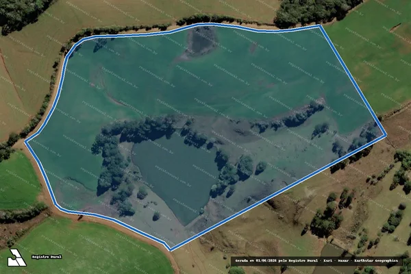 Imagem de satélite de FAZENDA DA ENTRADA em Campos Novos - SC