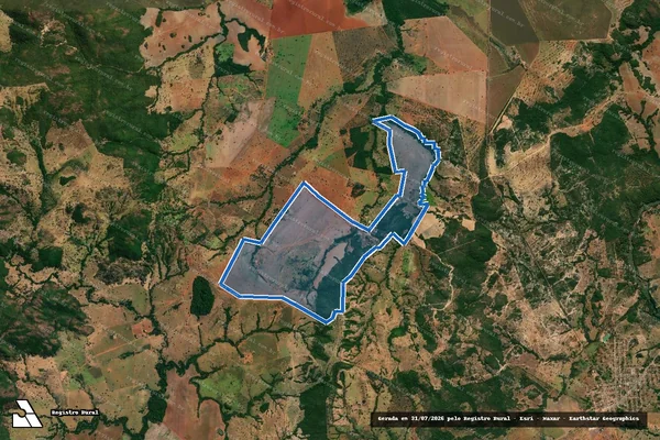 Imagem de satélite de FAZENDA MORRO DAS PEDRAS em Jaupaci - GO