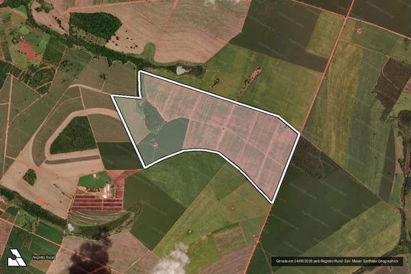 Imagem de satélite de Fazenda São Bento da Ressaca, den. Fazenda Mata da Chuva - PARTE 1 em Frutal - MG