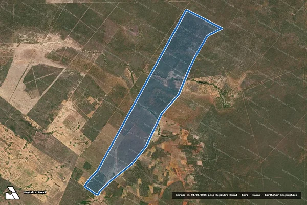 Imagem de satélite de Fazenda Varzinha - MATRICULA 3893 em Canudos - BA