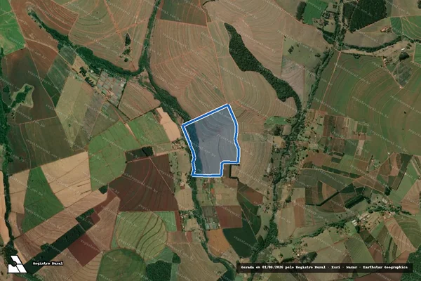 Imagem de satélite de Fazenda Humaitá - Parte 1 em Óleo - SP