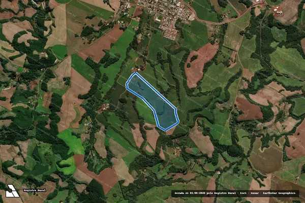 Imagem de satélite de LOTE Nº 56 - LOTE Nº 56-REMANESCENTE em Renascença - PR