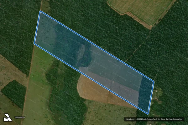 Imagem de satélite de FAZENDA MN ? LOTE 20 - PARTE 1 em Guajará-Mirim - RO