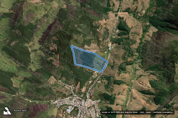 Imagem de satélite de Fazenda Santa Bárbara / Parcela 1 em Muniz Freire - ES