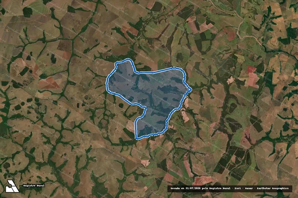 Imagem de satélite de Fazenda São Pedro ou Andrade/ Denominado Cerca Velha - Fazenda São Pedro ou Andrade/ Denominado Cerca Velha em Itarumã - GO