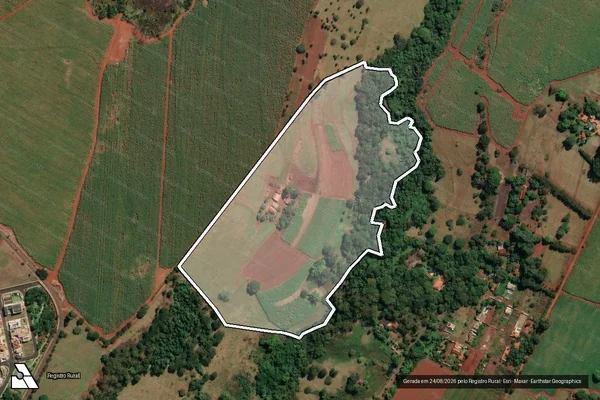 Imagem de satélite de ESTÂNCIA SANTOS REIS - ESTÂNCIA SANTOS REIS em São Joaquim da Barra - SP