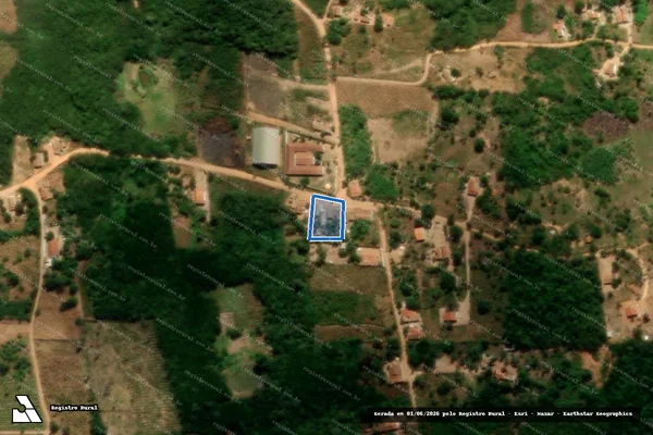 Imagem de satélite de LOTE 2447 - SITIO BANANEIRA  - Parte 1 em Caririaçu - CE