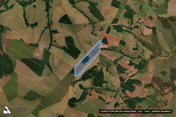 Imagem de satélite de FAZENDA FÉ VISTA ALEGRE em Jataí - GO
