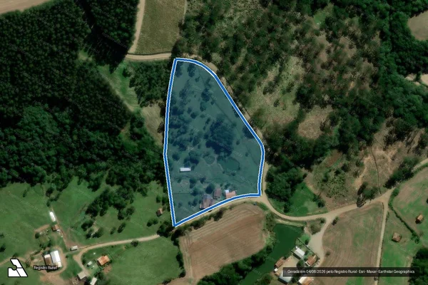 Imagem de satélite de SITIO DO EVANIL - Matrícula 24348 - Parte em Irati - PR