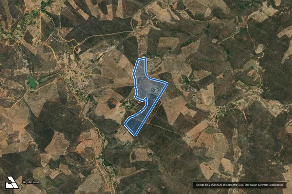 Imagem de satélite de FAZENDA VARGEM COMPRIDA-RIBEIRÃO DE AREIA  - LOTE 03 em Francisco Badaró - MG