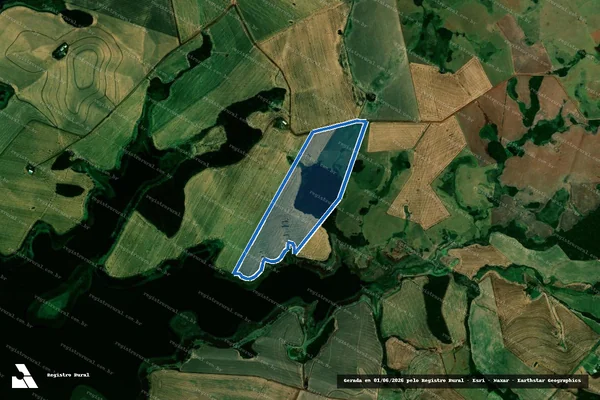 Imagem de satélite de Sem denominação - Parcela 1 em Campos Borges - RS