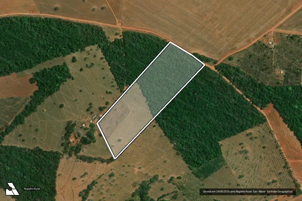 Imagem de satélite de FAZENDA BONITO DE BAIXO - Gleba 02 em Hidrolândia - GO