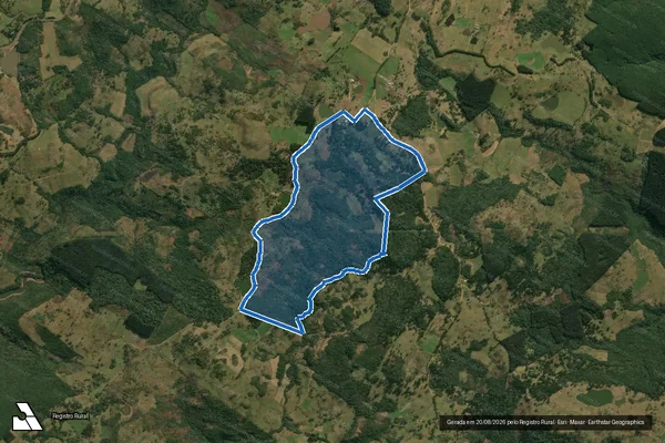Imagem de satélite de Fazenda São Vicente de Paula - Sebastião Antunes Rodrigues em Anita Garibaldi - SC