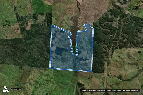 Imagem de satélite de Fazenda do Cedro - Fazenda do Cedro ? Coxilha em Rio Pardo - RS