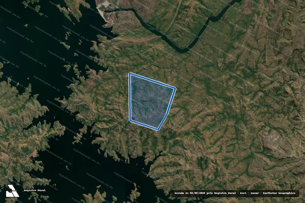Imagem de satélite de LOTE Nº 04, DO LOTEAMENTO SERRA GRANDE - PARTE - 001 em Colinas do Sul - GO
