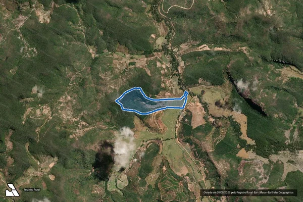Imagem de satélite de Fazenda Santa Maria - Cento e Quinze - Parcela 1 em Novo Cruzeiro - MG