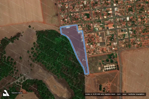 Imagem de satélite de FAZENDA BARRAQUINHA - Gleba B em Porteirão - GO