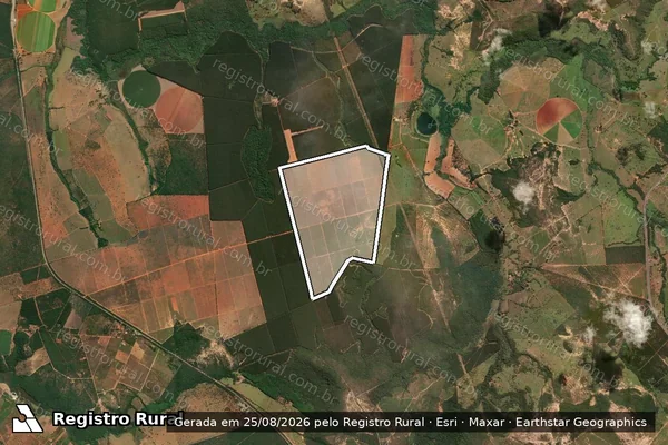Imagem de satélite de FAZENDA SÃO SEBASTIÃO  - Parte 1 em Curvelo - MG