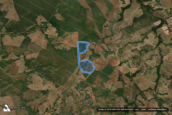 Imagem de satélite de Fazenda Água Branca - Fazenda Água Branca em Tesouro - MT