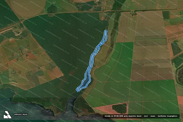 Imagem de satélite de Fazenda Santa Maria - Parte 2 em Rosana - SP