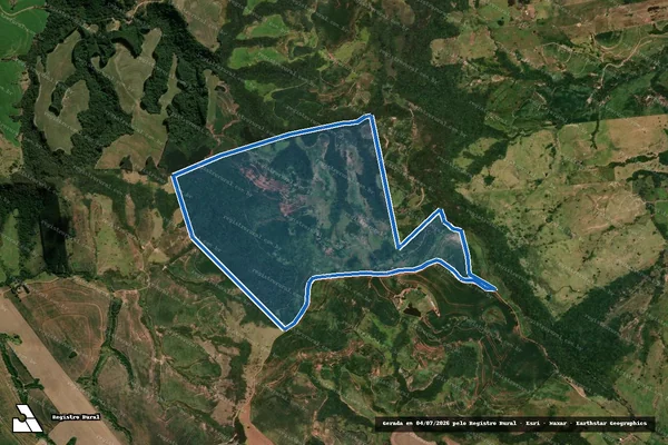 Imagem de satélite de FAZENDA CONQUISTA - PARCELA 02 em Rio Branco do Ivaí - PR