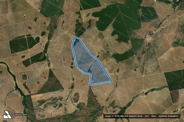 Imagem de satélite de Fazenda Boa Esperança - Gleba B em Araguaiana - MT