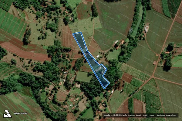 Imagem de satélite de ANHUMAS - QUINHÃO B-3 - GLEBAS A, B e C - Gleba B em Arandu - SP
