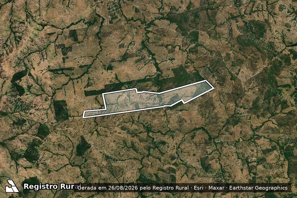 Imagem de satélite de COLONIA DE UVÁ - DEN  N.S. APARECIDA - 001 em Goiás - GO