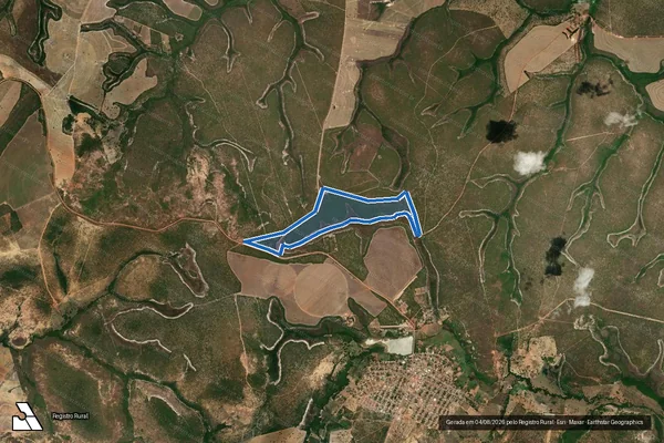Imagem de satélite de FAZENDA FORMOSO - DEN. MONTE ALEGRE - Gleba 01 em Formoso - MG