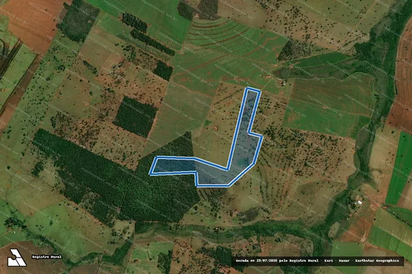 Imagem de satélite de Fazenda Nossa Senhora Aparecida - AREA  01 em Nioaque - MS