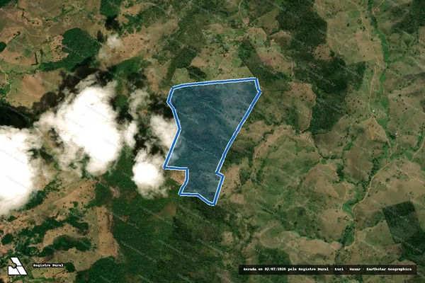Imagem de satélite de FAZENDA RIO BONITO II E III - Parte 1 em Caatiba - BA