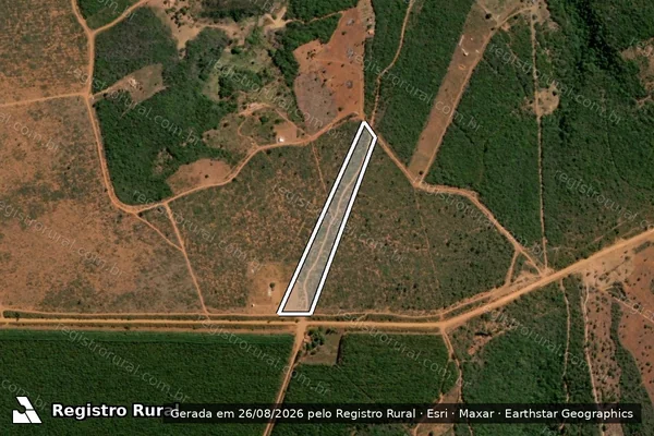 Imagem de satélite de FAZENDA TAQUARA - Parcela 1 em Rio Pardo de Minas - MG