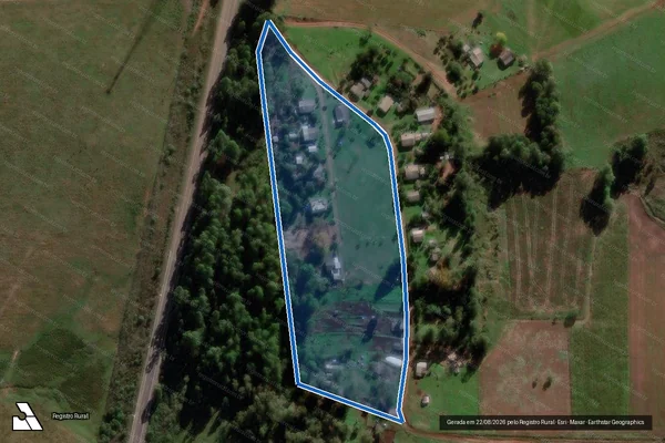 Imagem de satélite de PA SAO JOAQUIM - Lote 7 -  Lote 7A em Sant'Ana do Livramento - RS