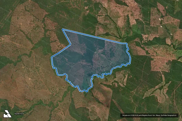 Imagem de satélite de FAZENDA MARÉ MANSA, PARTE DO LOTE 36, LOT SANTA LUZIA - FAZENDA MARÉ MANSA em Paraíso do Tocantins - TO